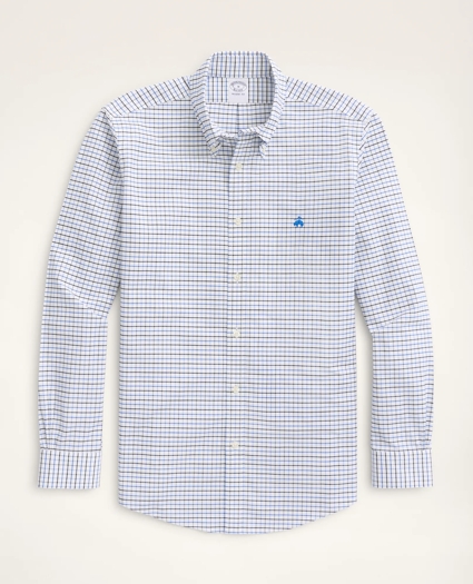 Regent Regular-Fit Sport Shirt, Non-Iron Oxford Windowpane, image 1
