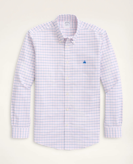 Regent Regular-Fit Sport Shirt, Non-Iron Oxford Windowpane, image 1