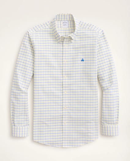 Regent Regular-Fit Sport Shirt, Non-Iron Oxford Windowpane, image 1