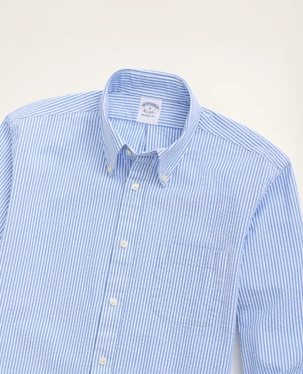 Regent Regular-Fit Sport Shirt, Seersucker Stripe, image 2