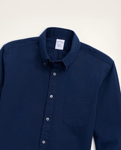 Regent Regular-Fit Sport Shirt, Seersucker, image 2