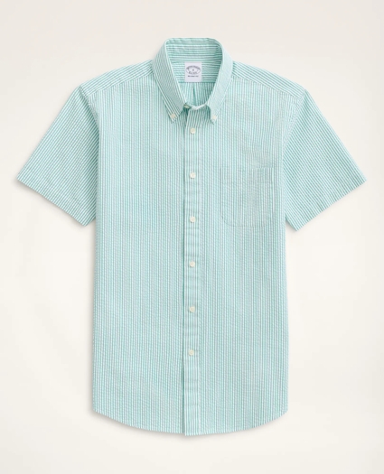 Regent Regular-Fit Sport Shirt, Short-Sleeve Seersucker Stripe, image 1