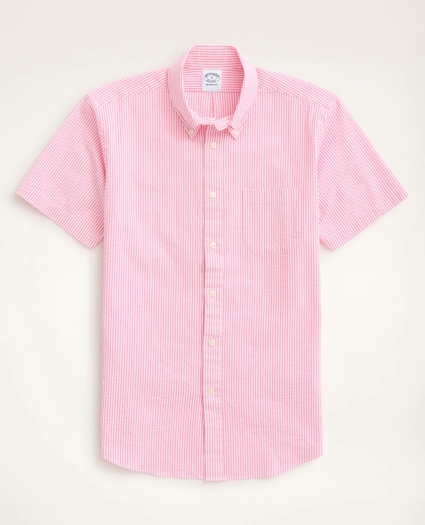 Regent Regular-Fit Sport Shirt, Short-Sleeve Seersucker Stripe, image 1