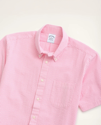 Regent Regular-Fit Sport Shirt, Short-Sleeve Seersucker Stripe, image 2