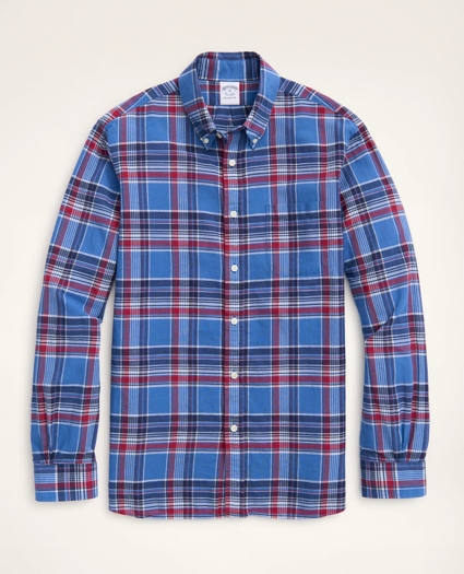 Regent Regular-Fit Sport Shirt, Madras, image 1