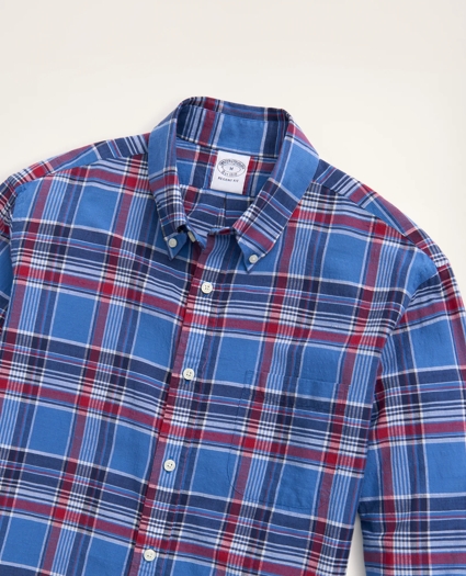 Regent Regular-Fit Sport Shirt, Madras, image 2