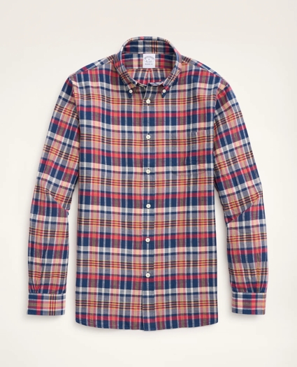Regent Regular-Fit Sport Shirt, Madras, image 1