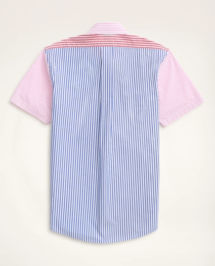 Regent Regular-Fit Short-Sleeve Sport Shirt, Poplin  Fun Stripe, image 3