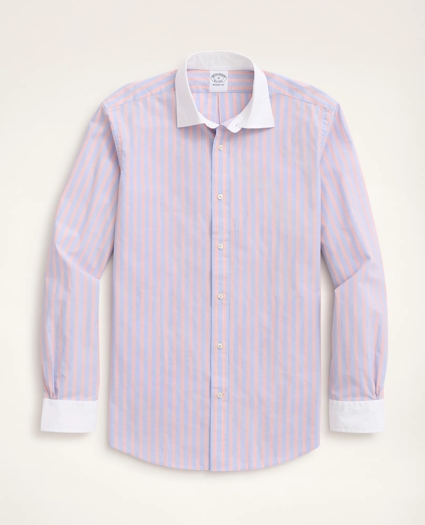 Regent Regular-Fit Sport Shirt, Poplin Contrast English Collar Stripe, image 1