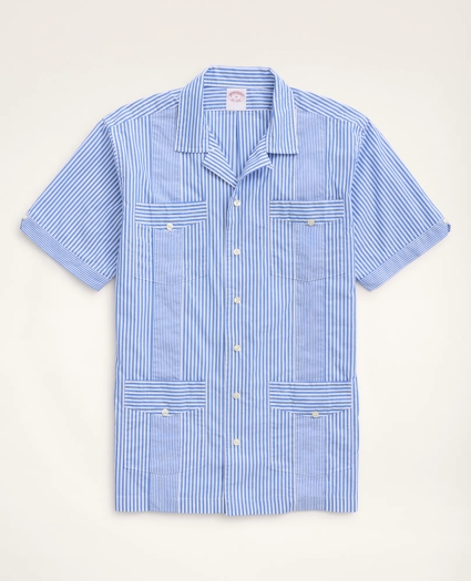 Guayabera Poplin Short-Sleeve Shirt Stripe, image 1