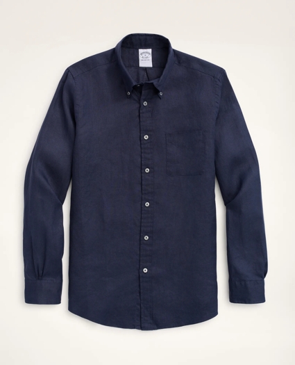 Regent Regular-Fit Sport Shirt, Irish Linen, image 1
