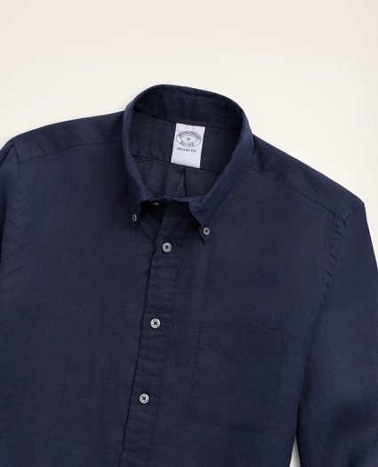 Regent Regular-Fit Sport Shirt, Irish Linen, image 2