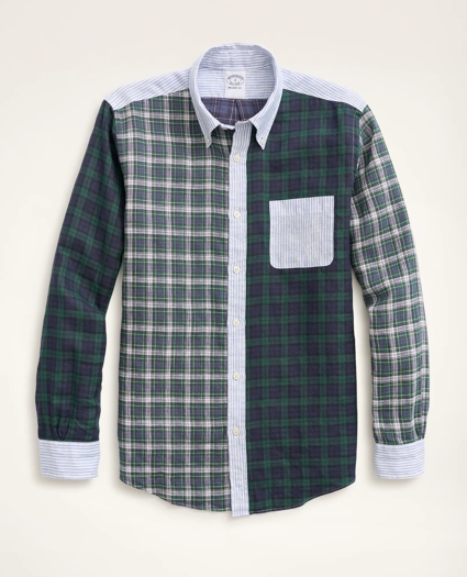 Regent Regular-Fit Irish Linen Faded Tartan Fun Shirt, image 1