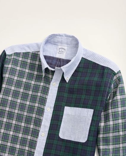 Regent Regular-Fit Irish Linen Faded Tartan Fun Shirt, image 2