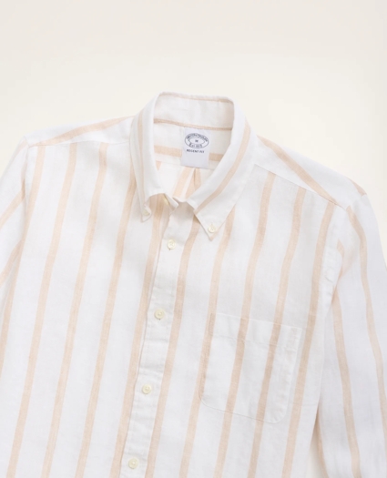 Regent Regular-Fit Sport Shirt, Irish Linen Stripe, image 2