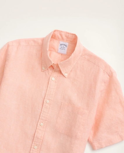 Regent Regular-Fit  Sport Shirt, Short-Sleeve Irish Linen, image 2
