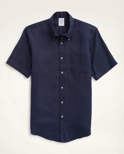 Regent Regular-Fit  Sport Shirt, Short-Sleeve Irish Linen, image 1