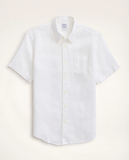 Regent Regular-Fit  Sport Shirt, Short-Sleeve Irish Linen, image 1