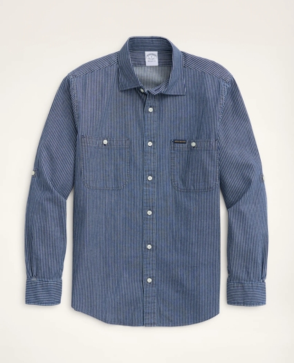 Regent Regular-Fit Sport Shirt, Engineer Stripe, image 1
