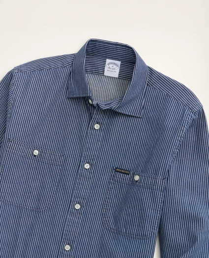 Regent Regular-Fit Sport Shirt, Engineer Stripe, image 2