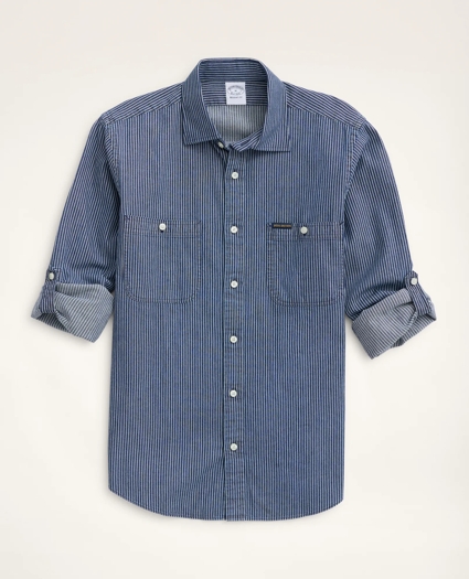 Regent Regular-Fit Sport Shirt, Engineer Stripe, image 3