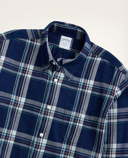 Regent Regular-Fit Sport Shirt, Faded Plaid, image 2