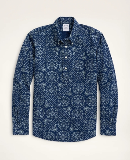 Regent Regular-Fit Sport Shirt, Bandana Print, image 1