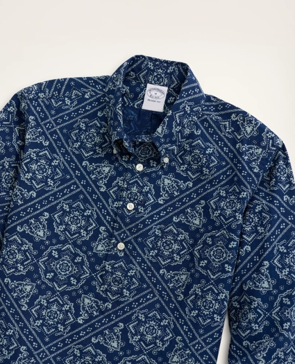 Regent Regular-Fit Sport Shirt, Bandana Print, image 2