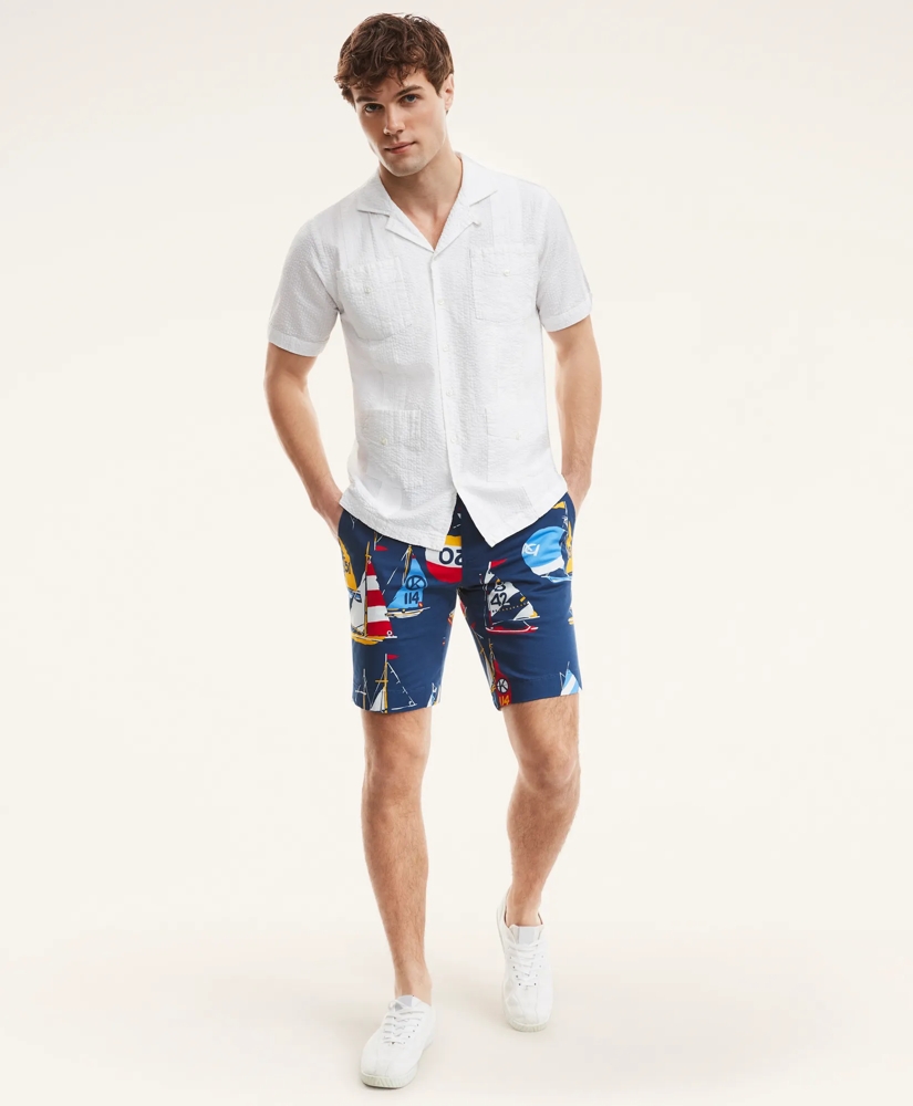 Guayabera Seersucker Short-Sleeve Shirt, image 2