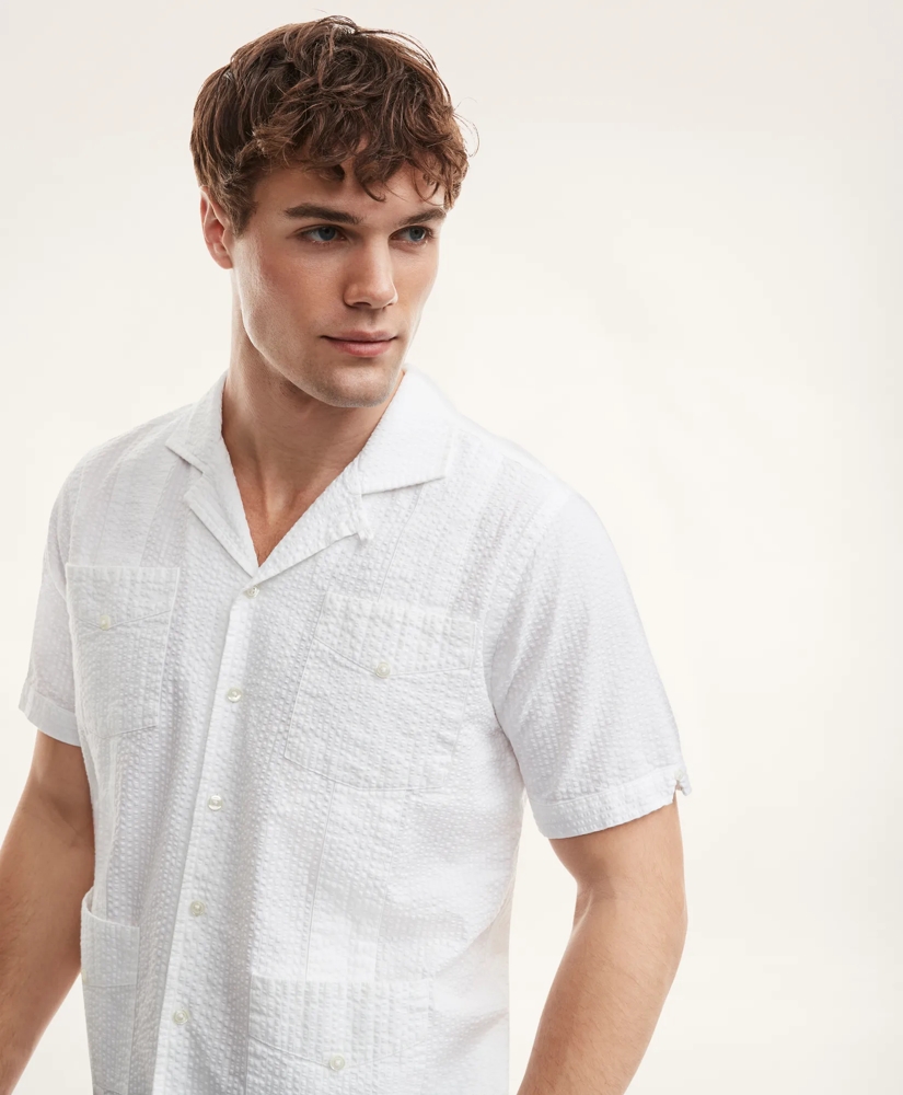 Guayabera Seersucker Short-Sleeve Shirt, image 3