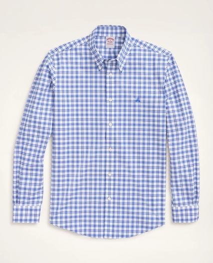 Stretch Madison Relaxed-Fit Sport Shirt, Non-Iron Check, image 1