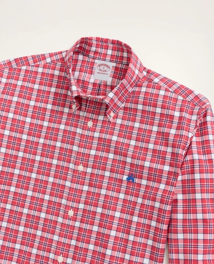 Stretch Madison Relaxed-Fit Sport Shirt, Non-Iron Check, image 2