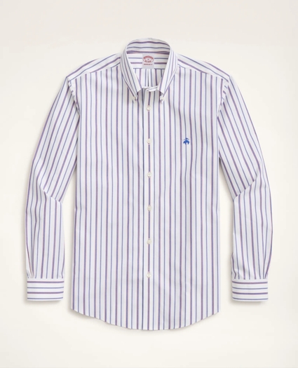 Stretch Madison Relaxed-Fit Sport Shirt, Non-Iron Stripe, image 1