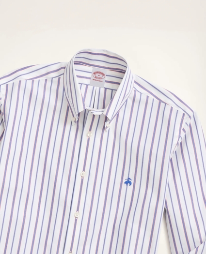 Stretch Madison Relaxed-Fit Sport Shirt, Non-Iron Stripe, image 2