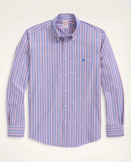 Stretch Madison Relaxed-Fit Sport Shirt, Non-Iron Stripe, image 1
