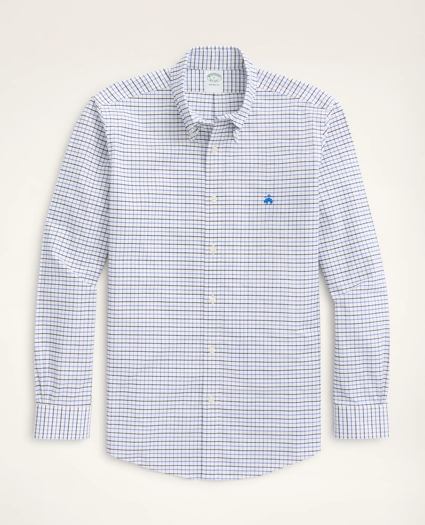 Milano Slim-Fit Sport Shirt, Non-Iron  Oxford Windowpane, image 1