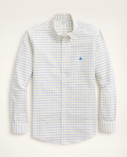Milano Slim-Fit Sport Shirt, Non-Iron  Oxford Windowpane, image 1