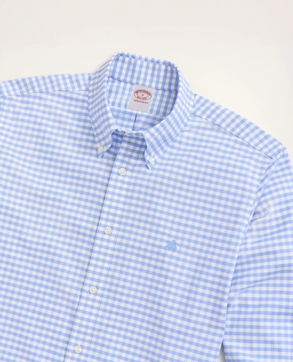 Stretch Madison Relaxed-Fit Sport Shirt, Non-Iron Gingham Oxford, image 2