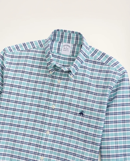 Stretch Regent Regular-Fit Sport Shirt, Non-Iron Alternating Check Oxford, image 2