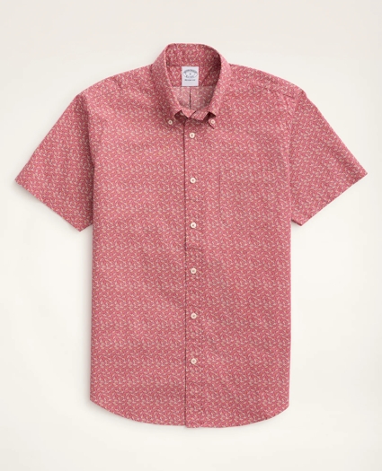 Regent Regular-Fit Short-Sleeve Sport Shirt, Floral Print, image 1