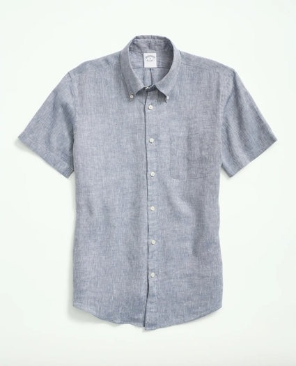Irish Linen Short-Sleeve Sport Shirt, image 1