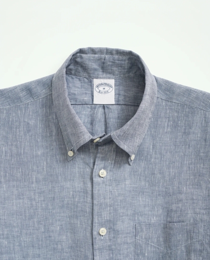 Irish Linen Short-Sleeve Sport Shirt, image 2