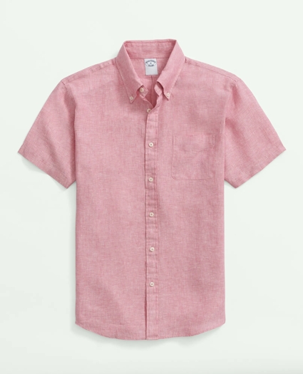 Irish Linen Short-Sleeve Sport Shirt, image 1