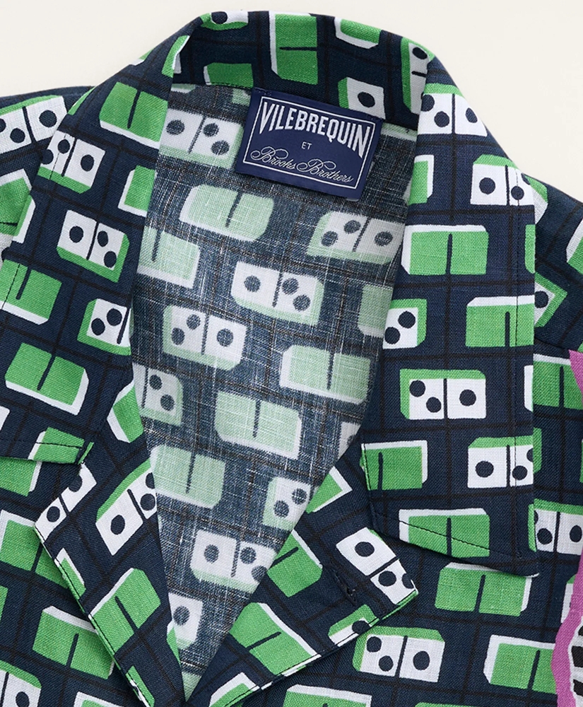Brooks Brothers Et Vilebrequin Bowling Shirt in the Dominator Print, image 6