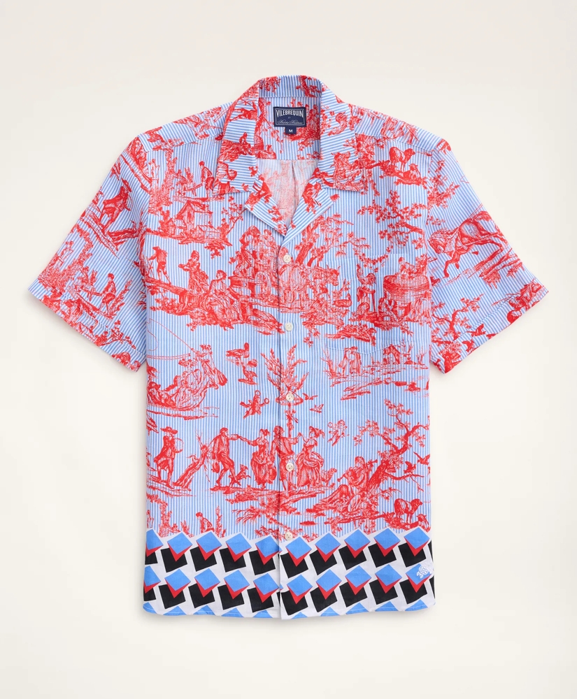 Brooks Brothers Et Vilebrequin Bowling Shirt in the Toile Print, image 5