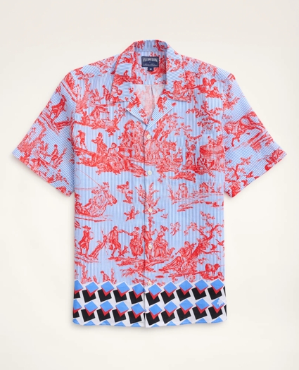 Brooks Brothers Et Vilebrequin Bowling Shirt in the Toile Print, image 5