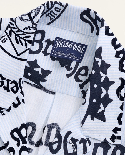 Brooks Brothers Et Vilebrequin Bowling Shirt in the Seal of Approval Print, image 6