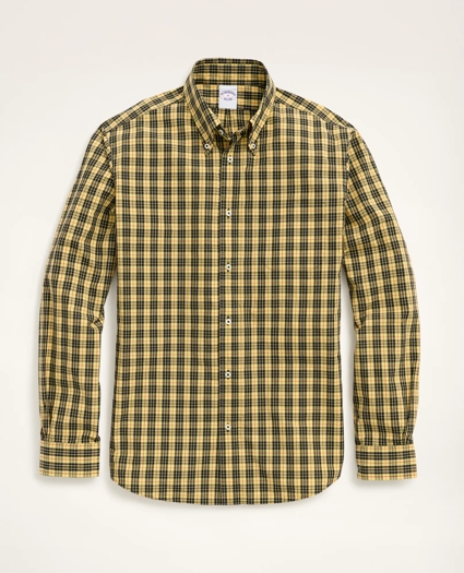 Friday Shirt, Poplin Yellow Tartan, image 1