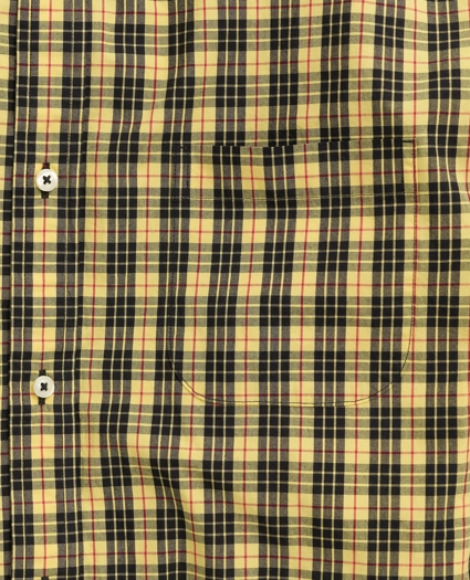 Friday Shirt, Poplin Yellow Tartan, image 2
