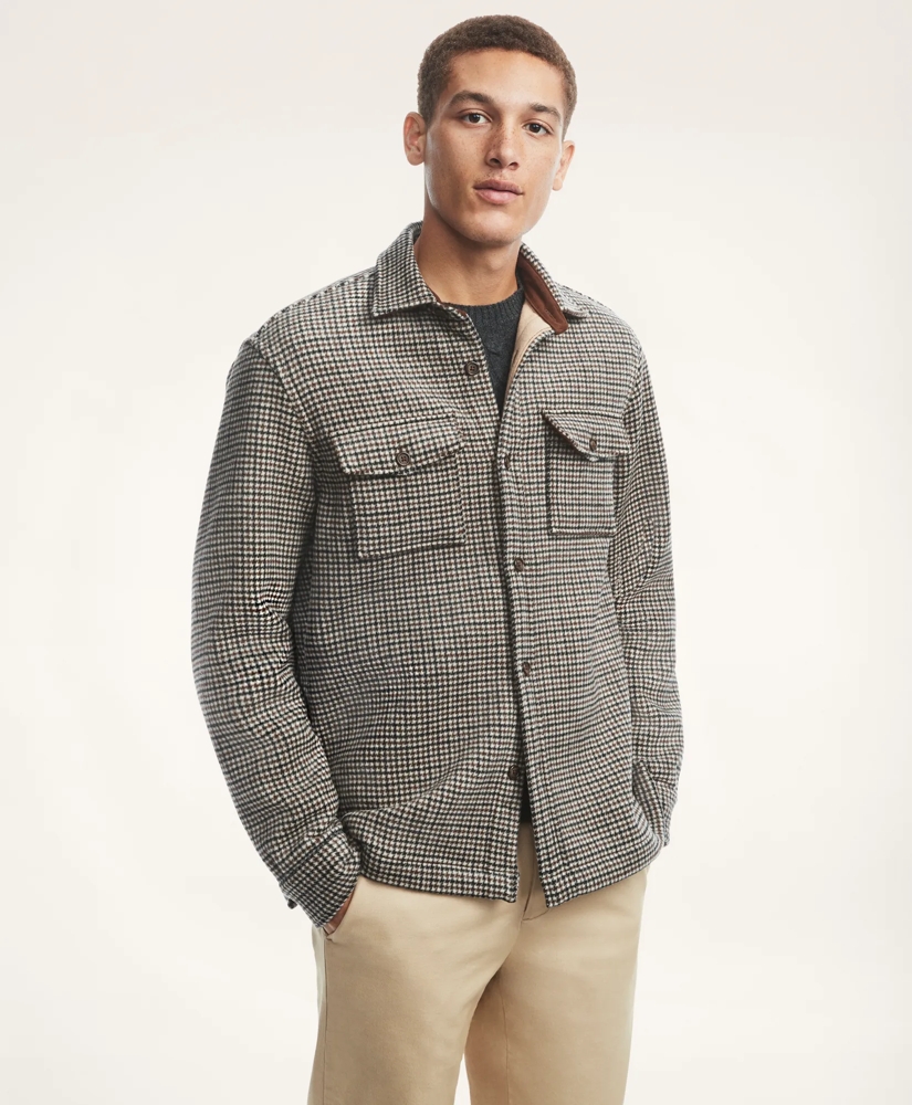 deres デレス double layered shirt jacket Double Face Wool Shirt Jacket